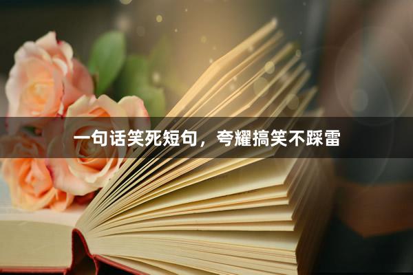 一句话笑死短句，夸耀搞笑不踩雷